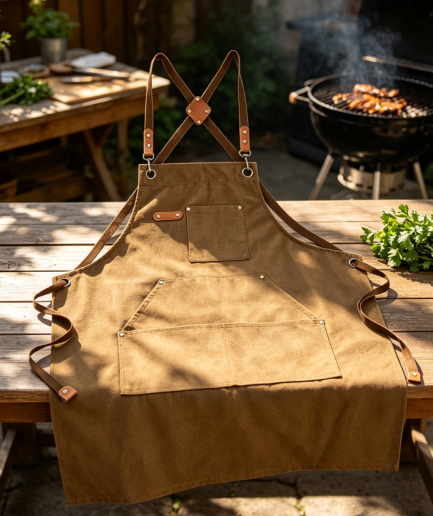 16oz Cotton Canvas Cross-Back Chef Apron