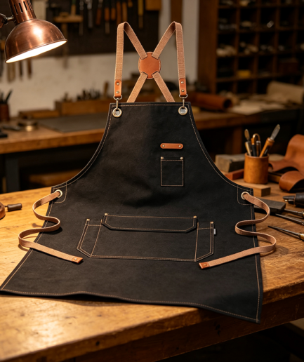 Cotton Canvas Cross-Back Chef Apron Gift Box