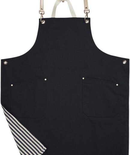 Double-Sided Cotton Canvas Apron Cross-Back Straps