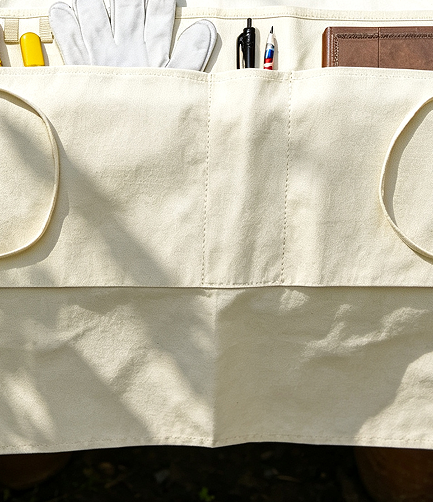 Three-Pocket Canvas Work Waist Apron Light Duty