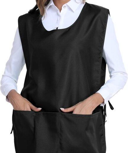 Unisex Cobbler-Style Smock Apron Three Pockets DIY
